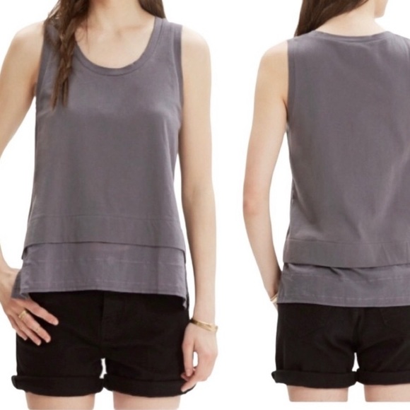 Madewell Grey Tank Top - Picture 1 of 5